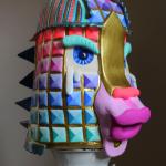 Vanity
Clay, gouache, enamel, found vase
2015