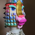 Vanity
Clay, gouache, enamel, found vase
2015