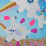 Origin Detail
2013
acrylic, acrylic gouache, enamel on hollow core door
2'x6'8"
