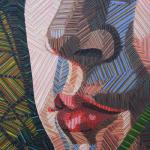 Breathe Ophelia Detail
2013
acrylic and acrylic gouache
6'8"x2'6"