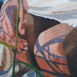 Breathe Ophelia Detail
2013
acrylic and acrylic gouache
6'8"x2'6"