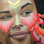 Tyra Detail
2014
acrylic, acrylic gouache, enamel on hollow core door
2'x6'8"