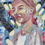 Exit wounds, detail 2022.
spray paint, acrylic, acrylic gouache